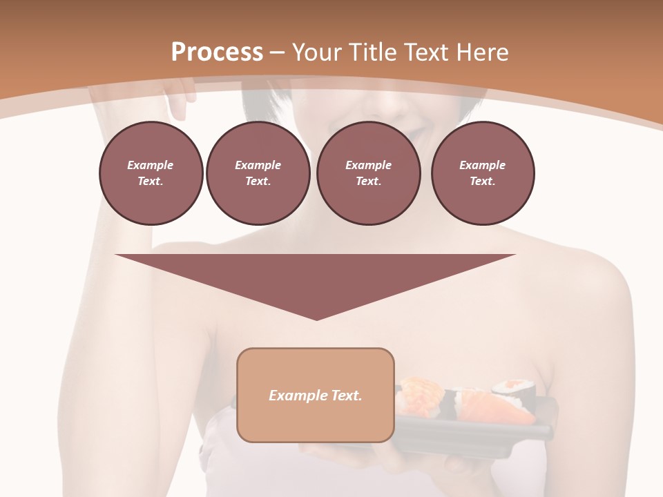 Plate Person Woman PowerPoint Template