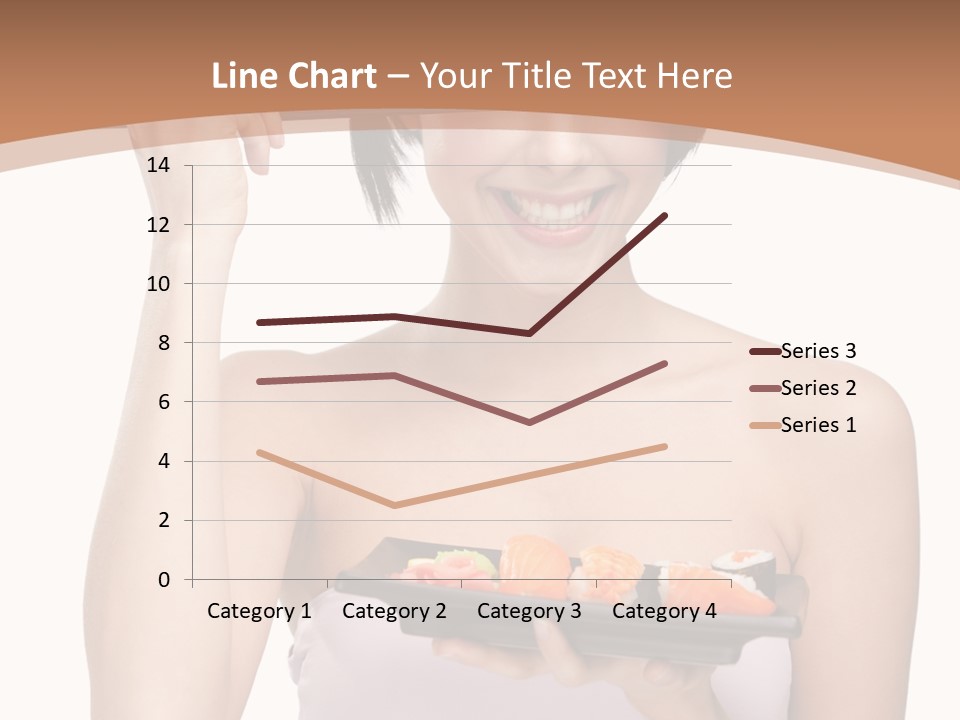 Plate Person Woman PowerPoint Template