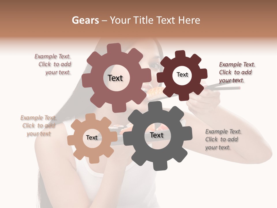 Gladness Cheer Black PowerPoint Template