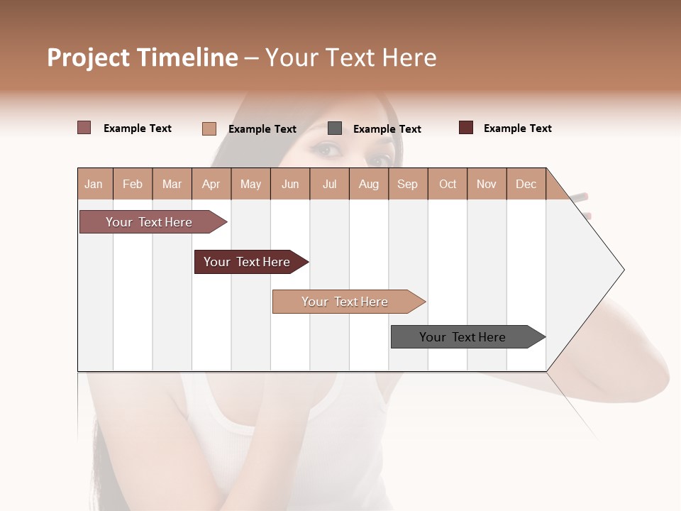 Gladness Cheer Black PowerPoint Template