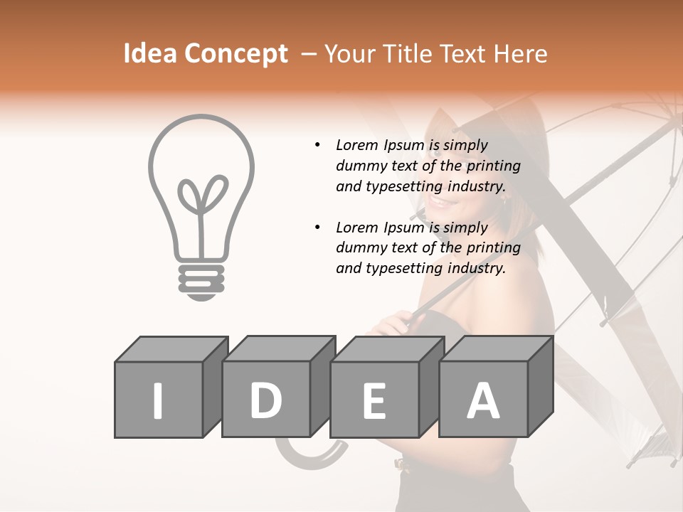 Model Human Concept PowerPoint Template