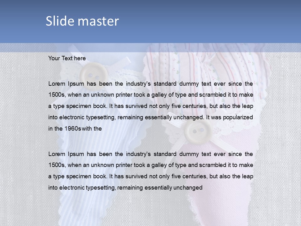 Heart Decoration Two PowerPoint Template