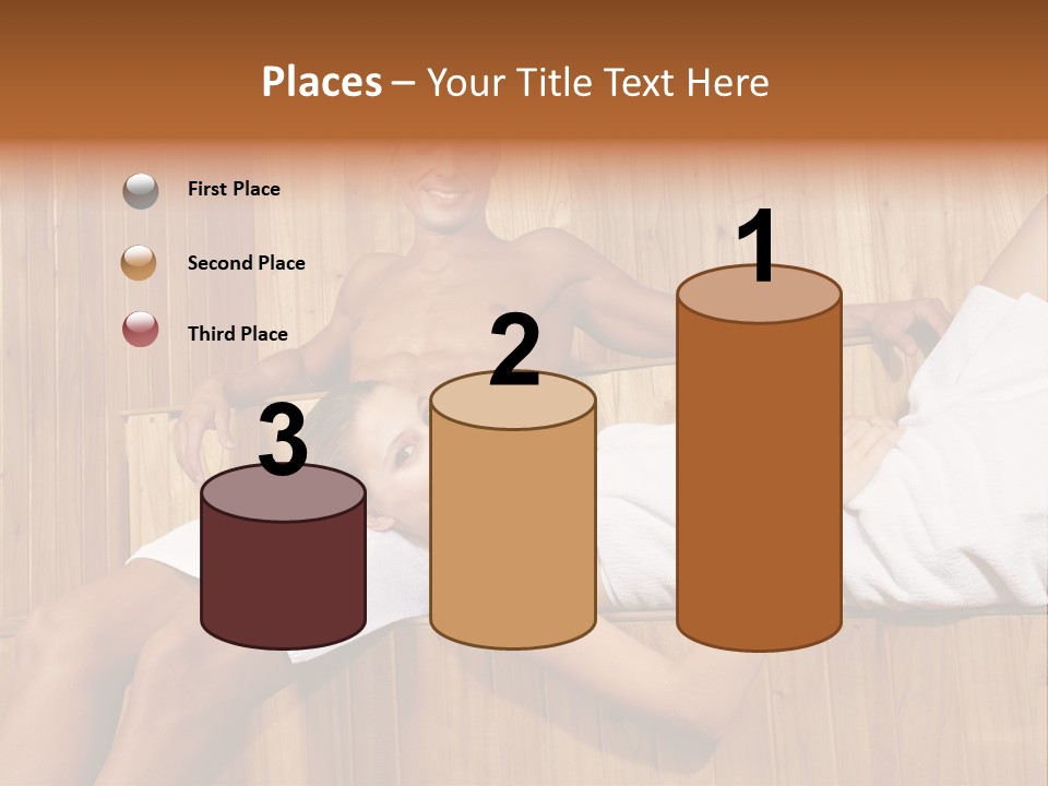 Steam Bath Woman Sweating PowerPoint Template