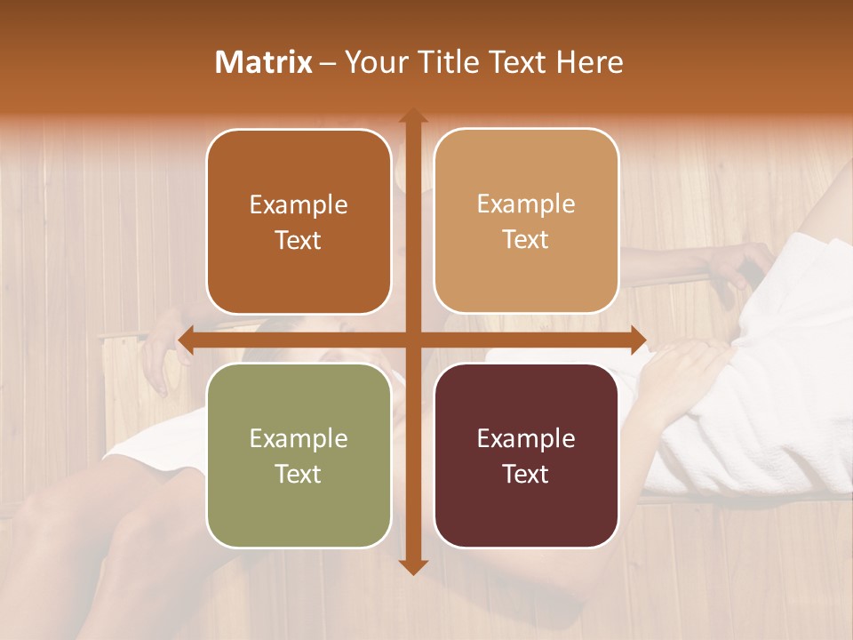 Steam Bath Woman Sweating PowerPoint Template