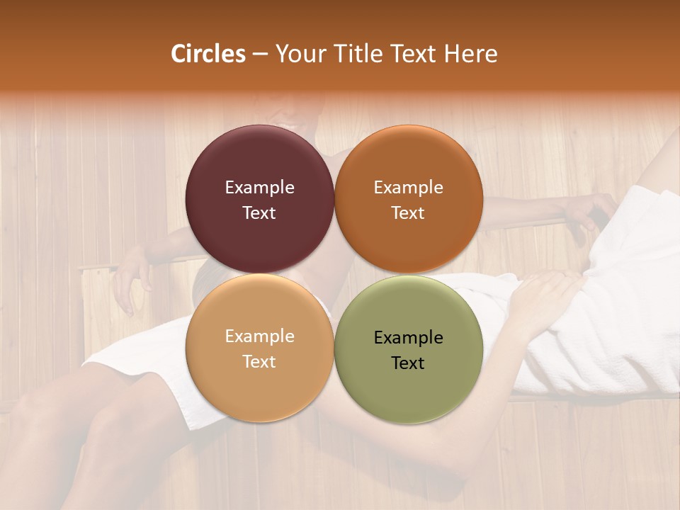 Steam Bath Woman Sweating PowerPoint Template