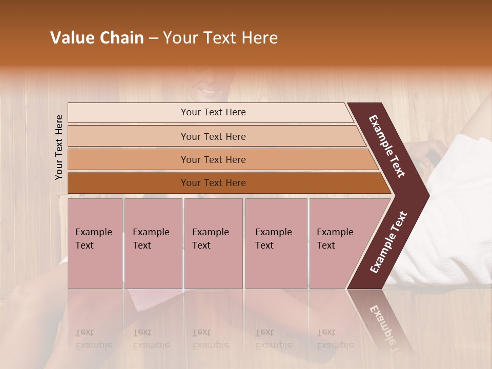 Steam Bath Woman Sweating PowerPoint Template