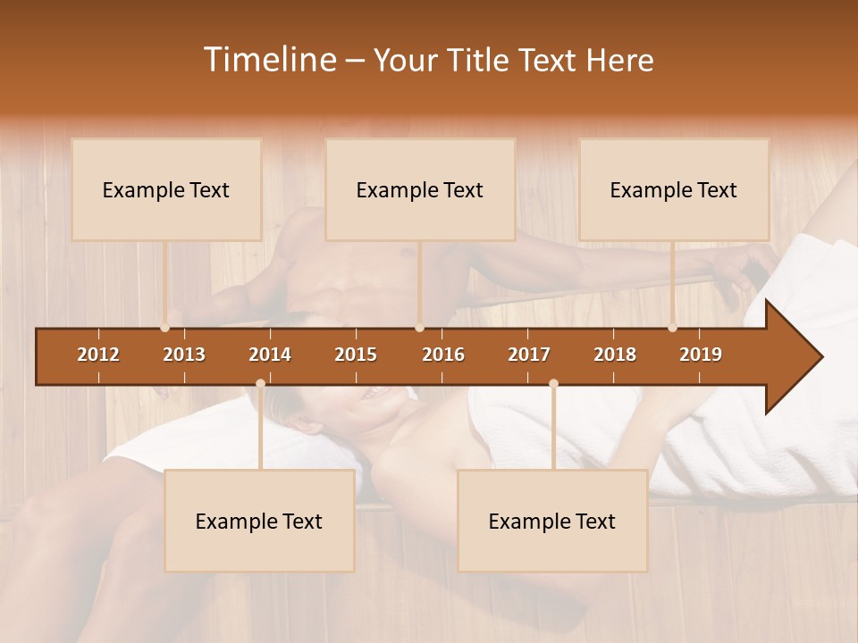 Steam Bath Woman Sweating PowerPoint Template