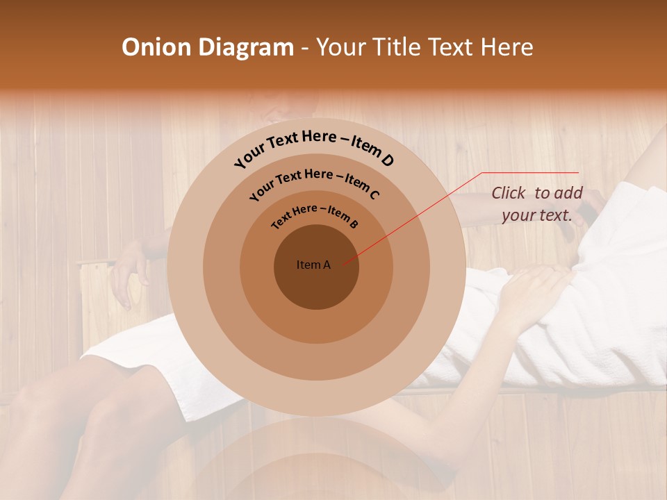 Steam Bath Woman Sweating PowerPoint Template