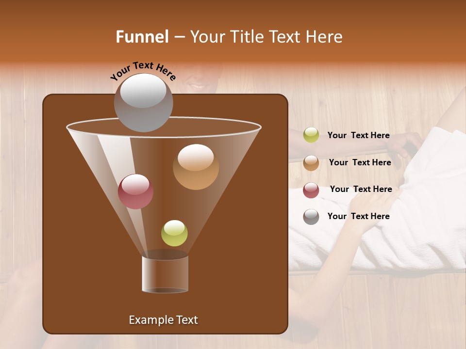 Steam Bath Woman Sweating PowerPoint Template