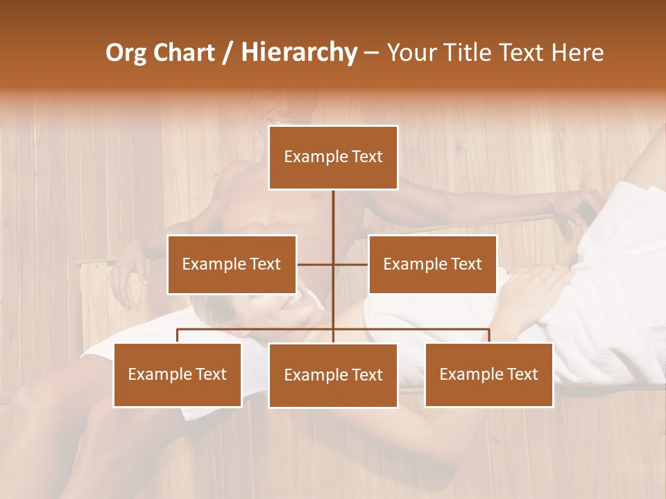 Steam Bath Woman Sweating PowerPoint Template