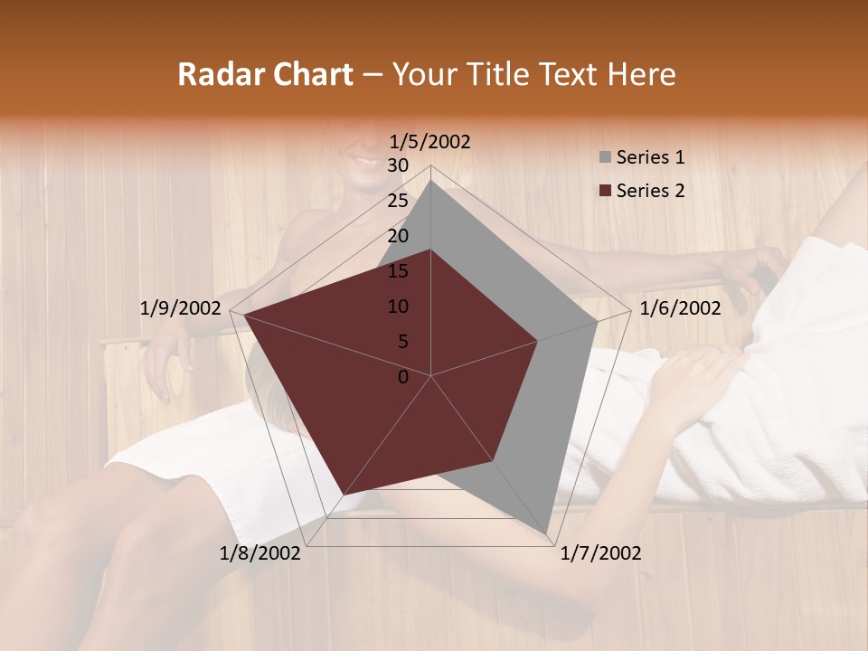 Steam Bath Woman Sweating PowerPoint Template