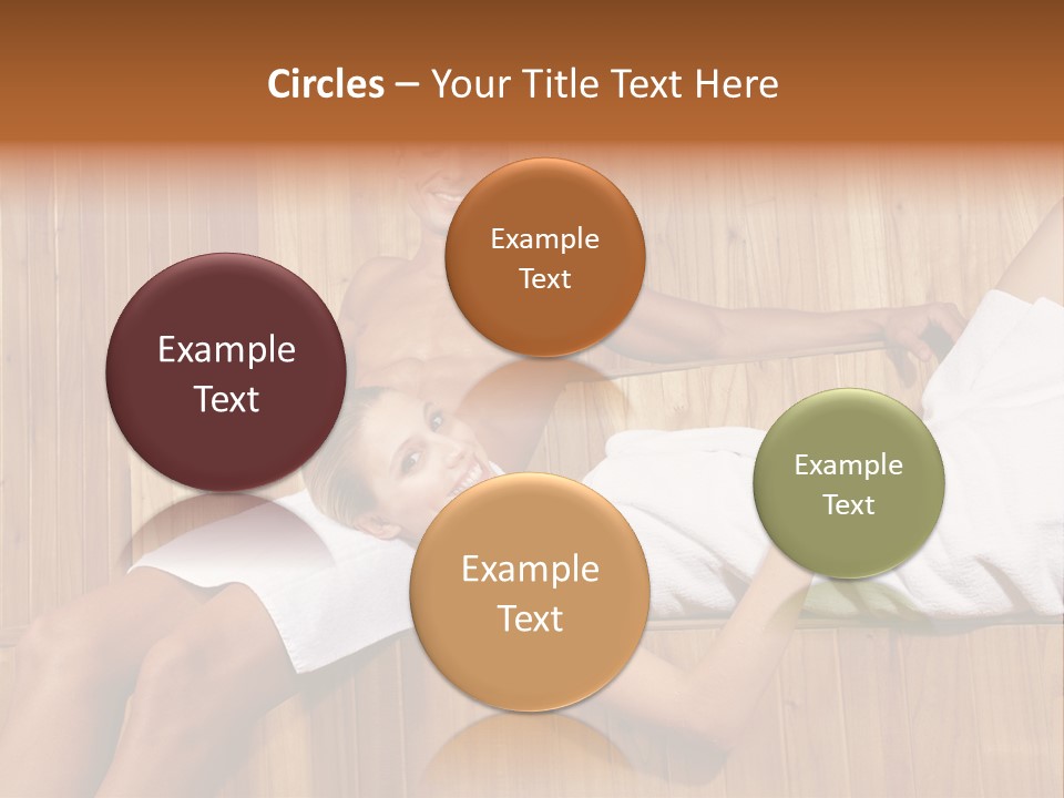 Steam Bath Woman Sweating PowerPoint Template