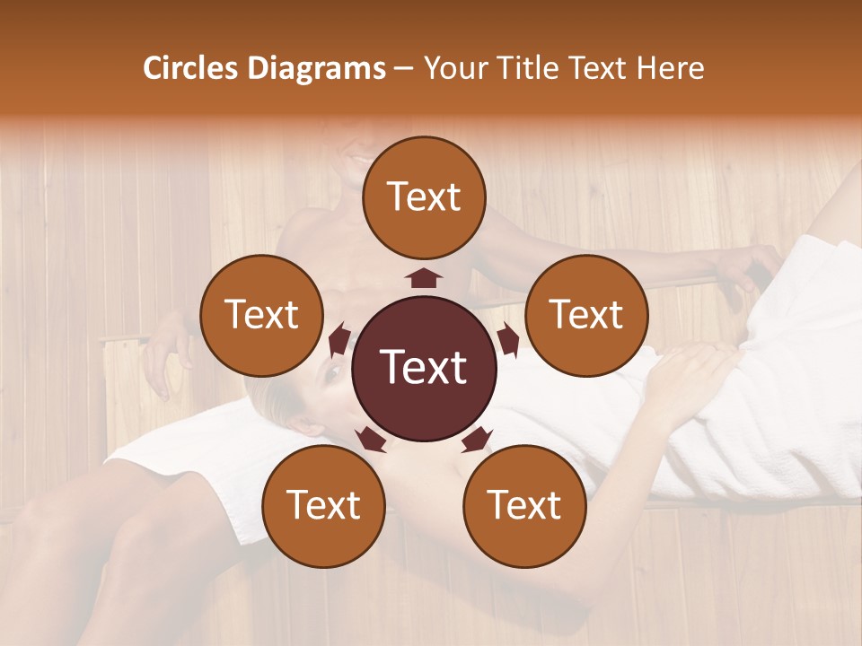 Steam Bath Woman Sweating PowerPoint Template