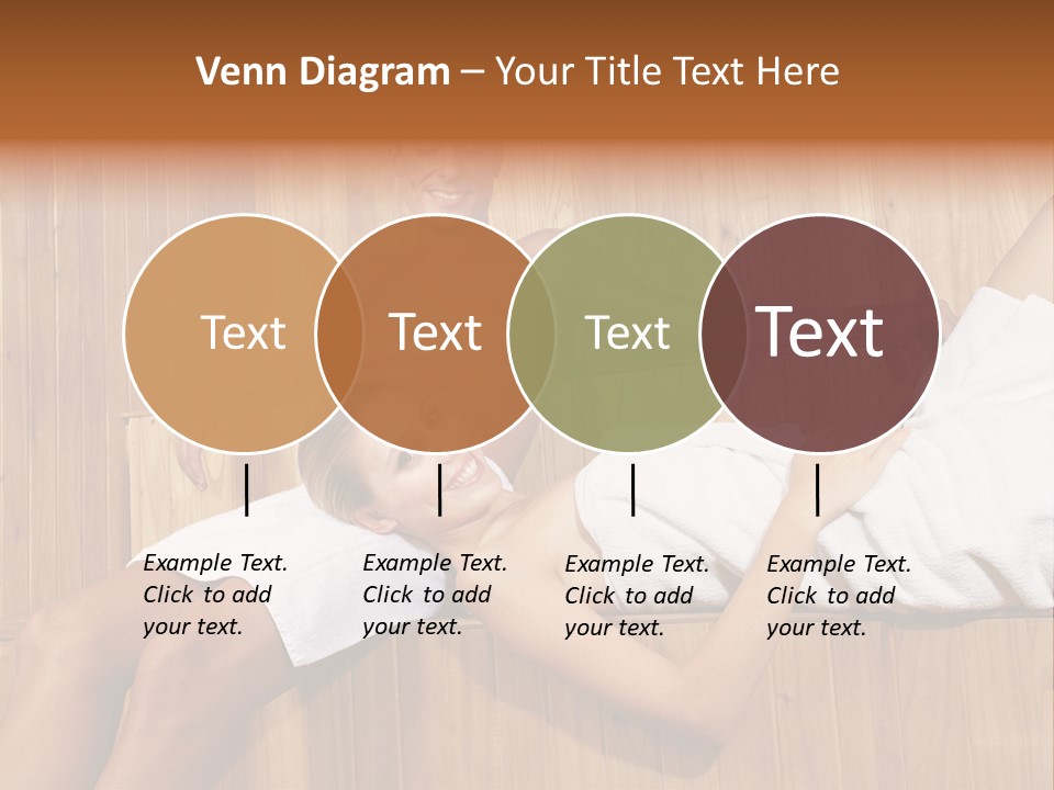 Steam Bath Woman Sweating PowerPoint Template