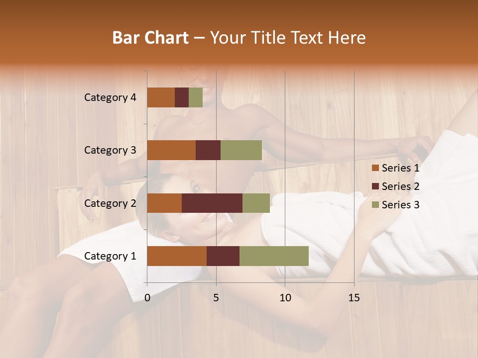 Steam Bath Woman Sweating PowerPoint Template