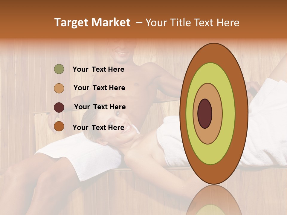 Steam Bath Woman Sweating PowerPoint Template