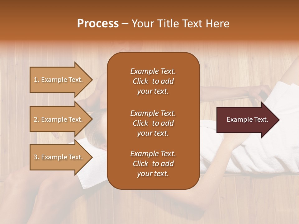Steam Bath Woman Sweating PowerPoint Template