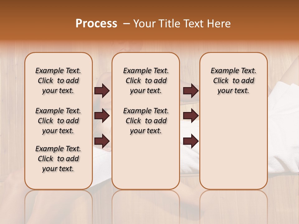 Steam Bath Woman Sweating PowerPoint Template