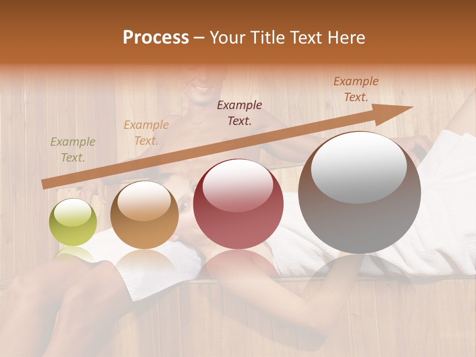 Steam Bath Woman Sweating PowerPoint Template