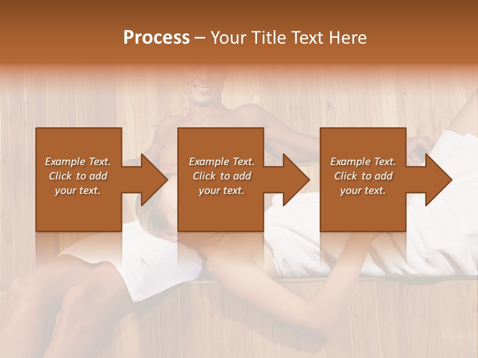 Steam Bath Woman Sweating PowerPoint Template