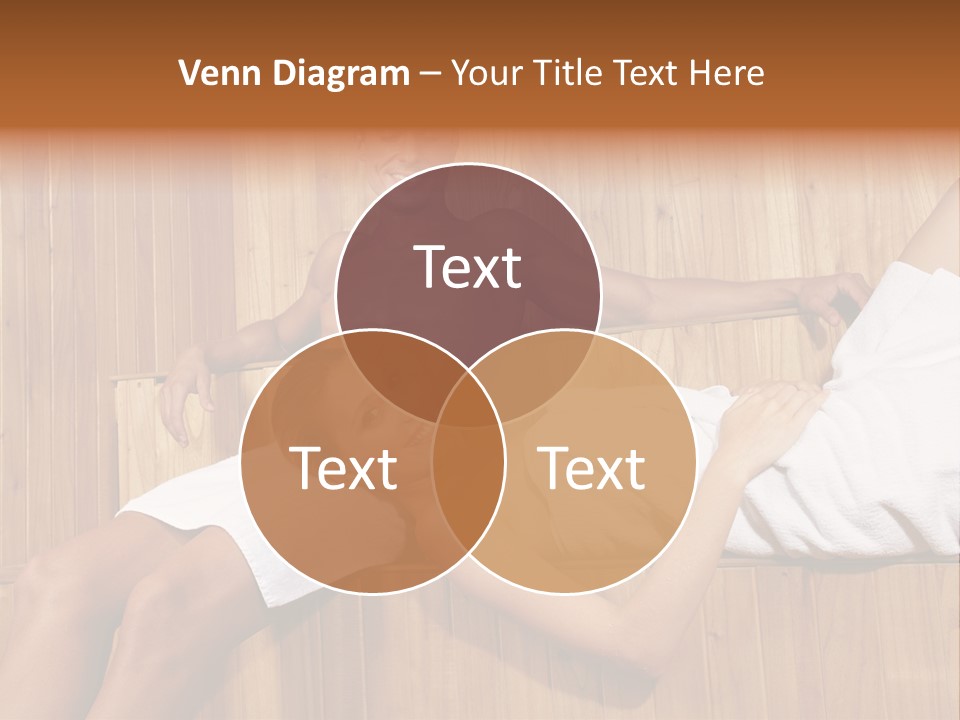 Steam Bath Woman Sweating PowerPoint Template