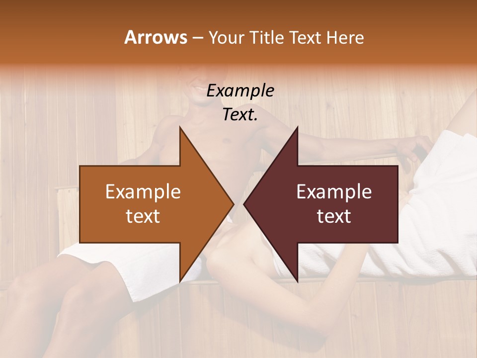 Steam Bath Woman Sweating PowerPoint Template