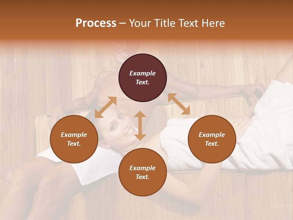 Steam Bath Woman Sweating PowerPoint Template