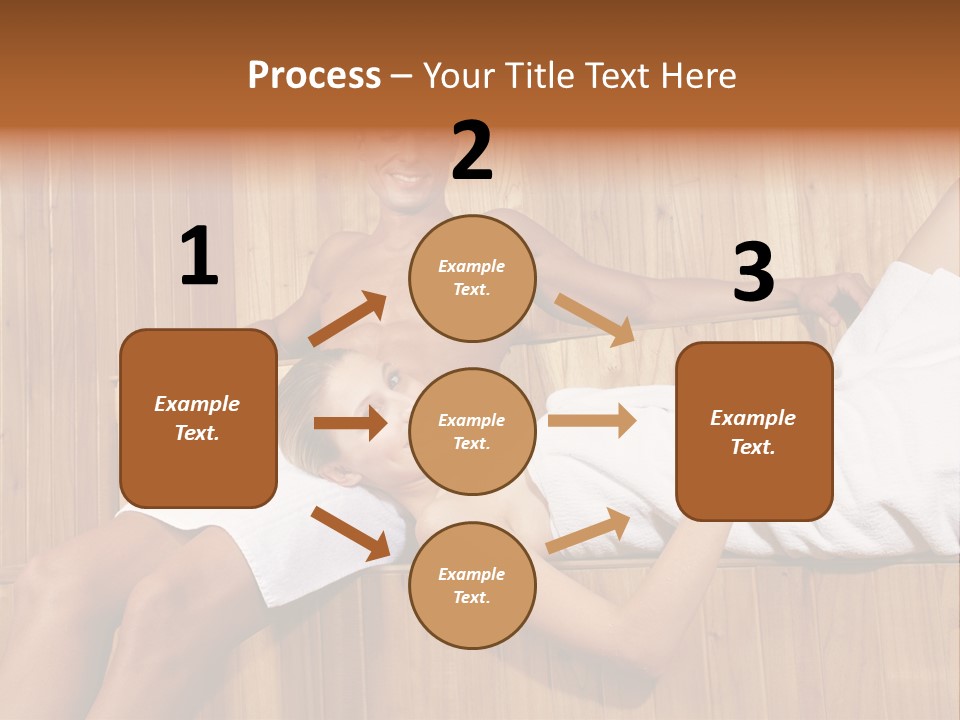 Steam Bath Woman Sweating PowerPoint Template