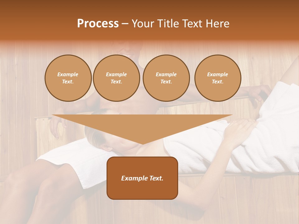 Steam Bath Woman Sweating PowerPoint Template