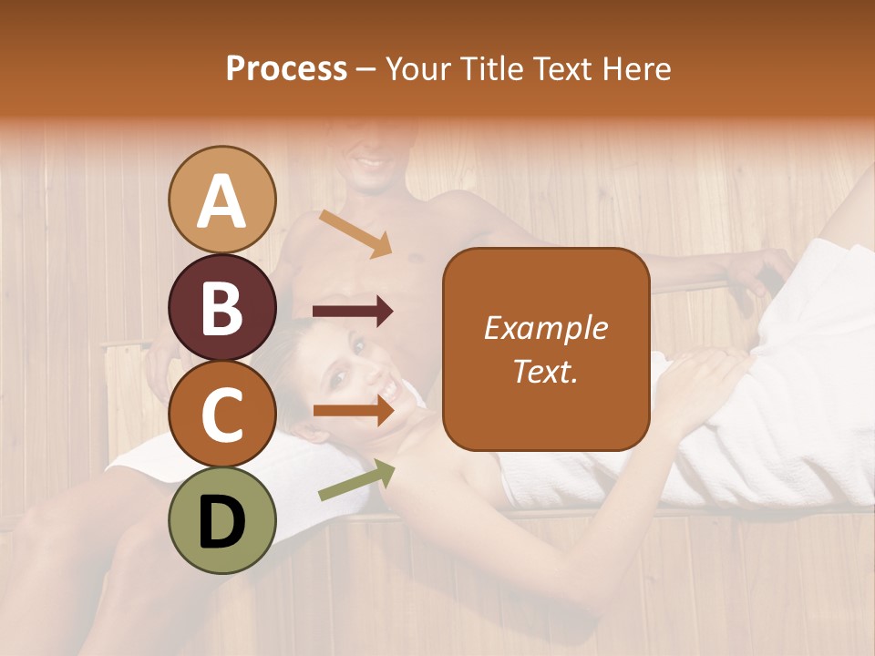 Steam Bath Woman Sweating PowerPoint Template