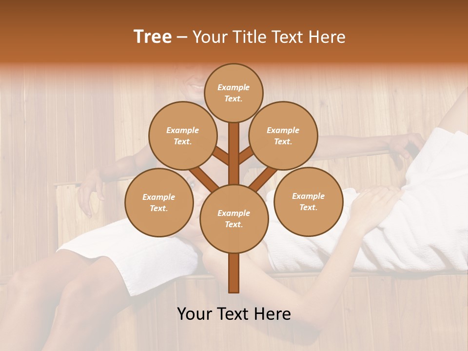 Steam Bath Woman Sweating PowerPoint Template