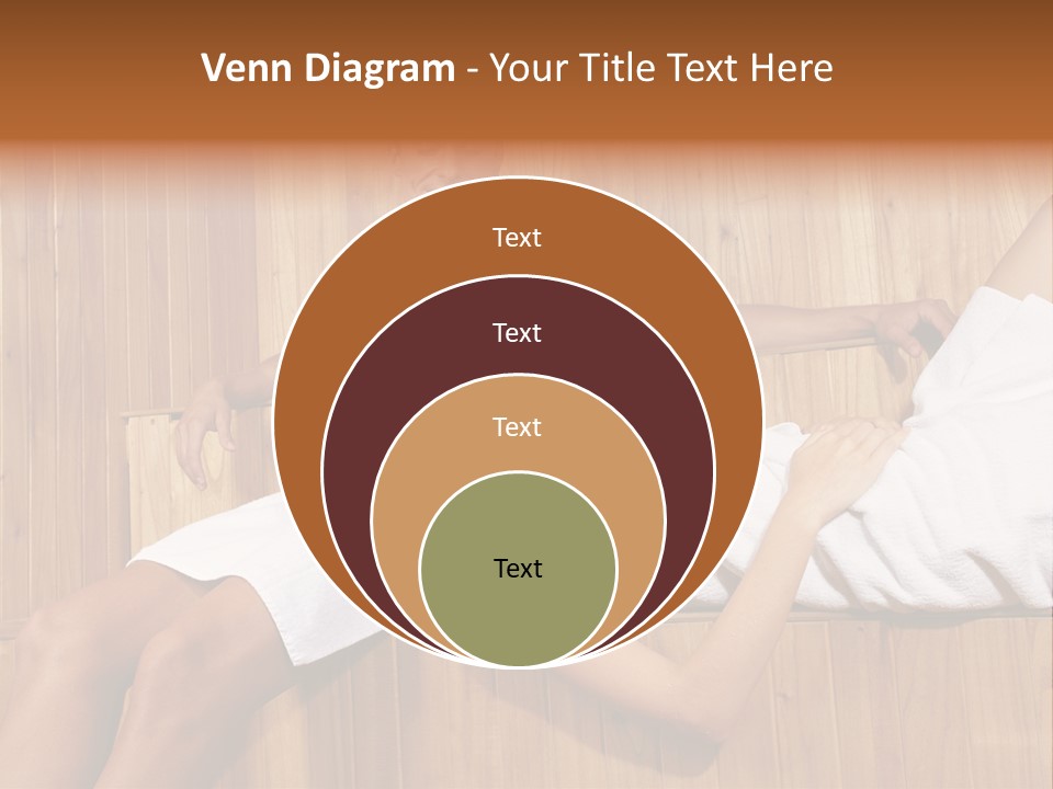 Steam Bath Woman Sweating PowerPoint Template