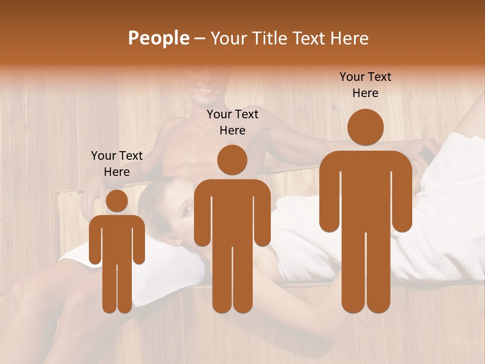 Steam Bath Woman Sweating PowerPoint Template