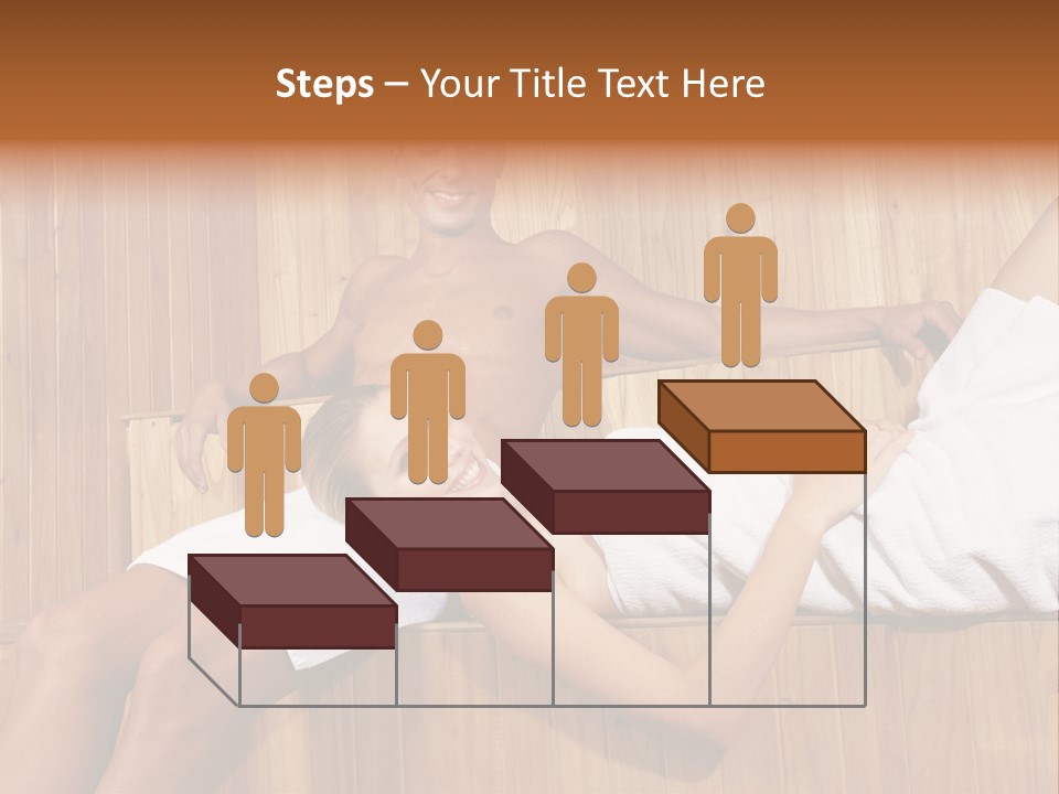 Steam Bath Woman Sweating PowerPoint Template