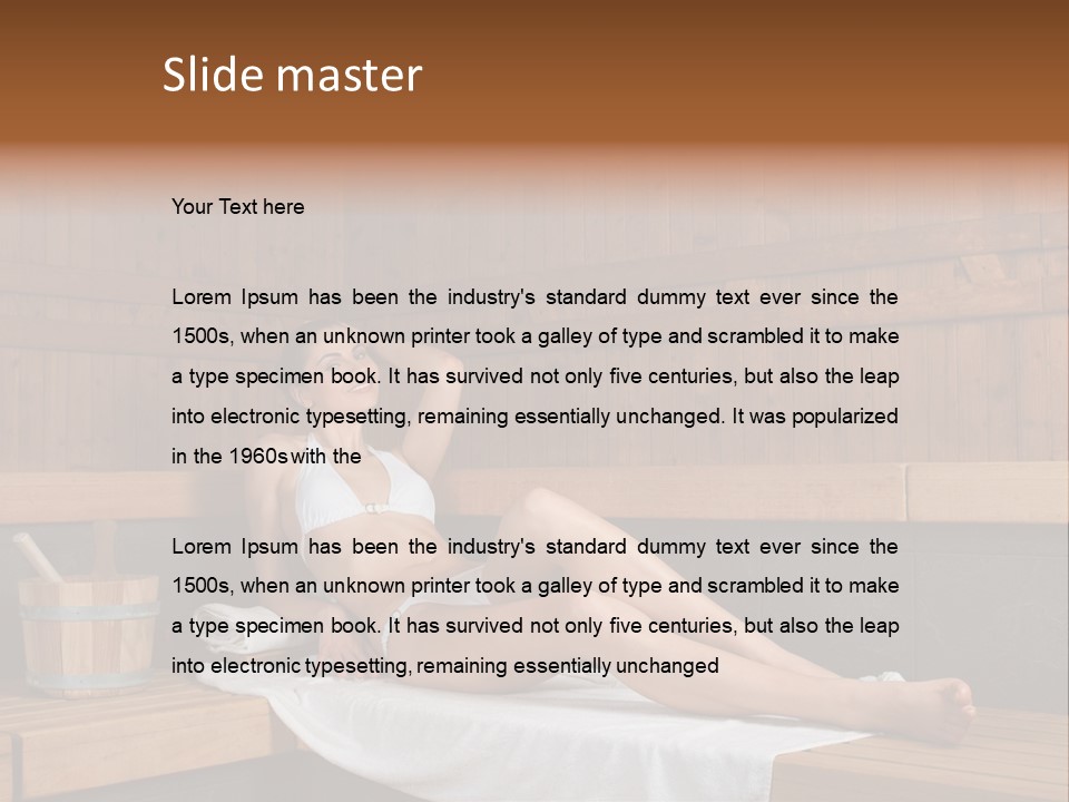 Lifestyle Bath Pure PowerPoint Template