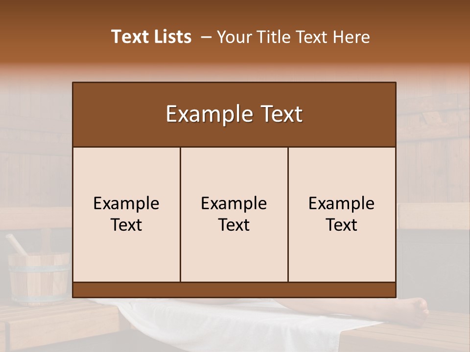 Lifestyle Bath Pure PowerPoint Template