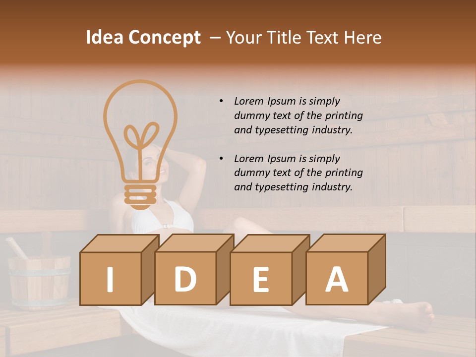 Lifestyle Bath Pure PowerPoint Template