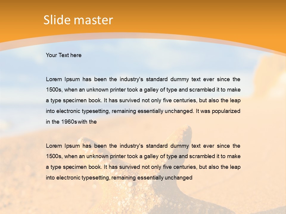 Closeup Season Aquatic PowerPoint Template