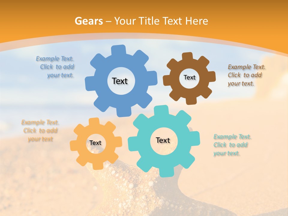 Closeup Season Aquatic PowerPoint Template