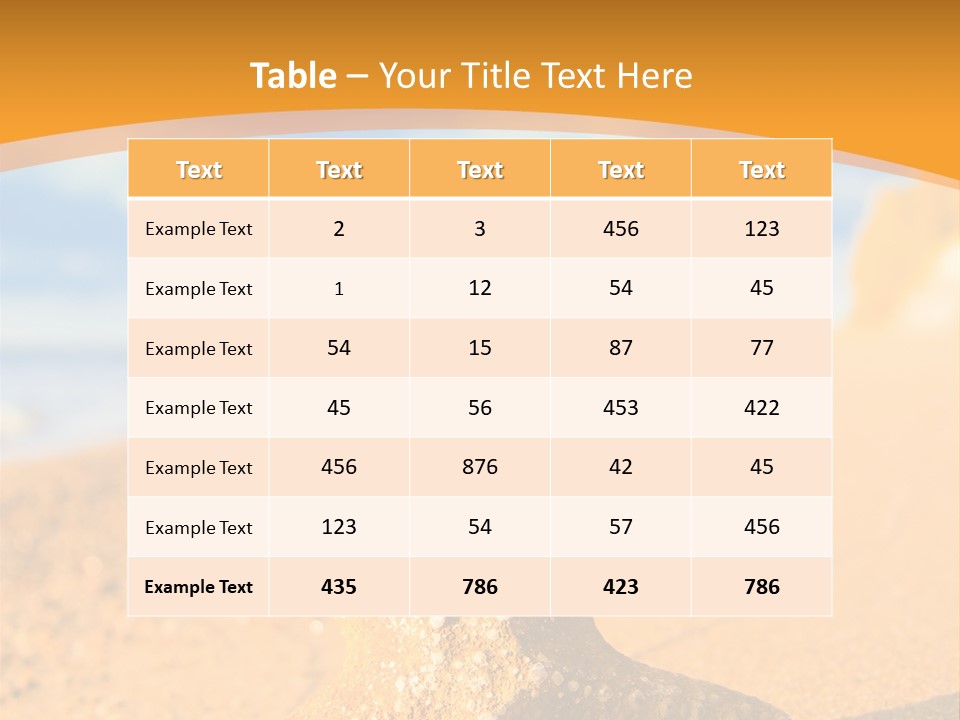 Closeup Season Aquatic PowerPoint Template