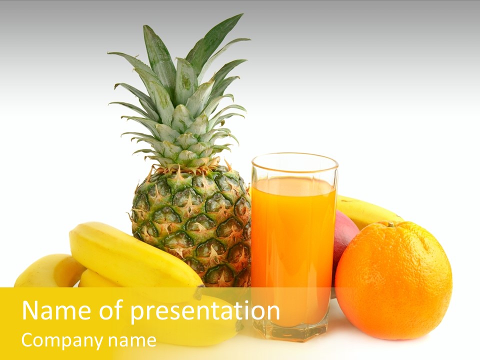 Natural Sap Mango PowerPoint Template