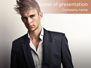 People Youth Men PowerPoint Template