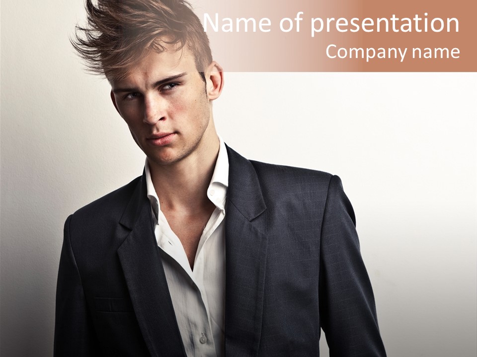 People Youth Men PowerPoint Template