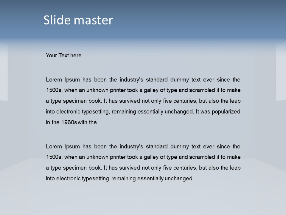 Illustration Home Clean PowerPoint Template