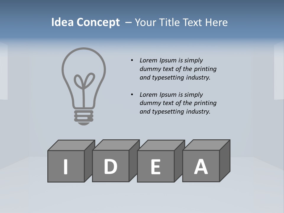 Illustration Home Clean PowerPoint Template