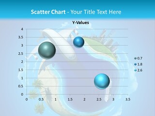 Skyscraper Seascape Empty PowerPoint Template