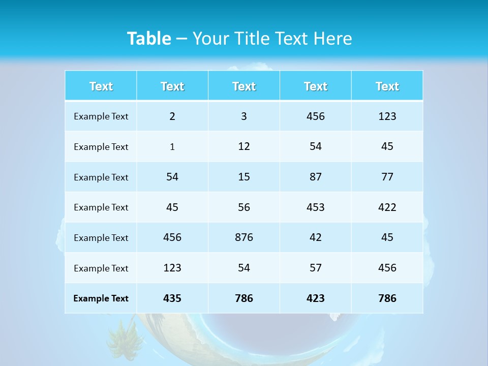 Skyscraper Seascape Empty PowerPoint Template