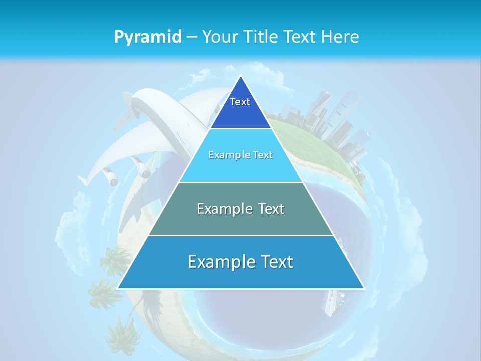 Skyscraper Seascape Empty PowerPoint Template