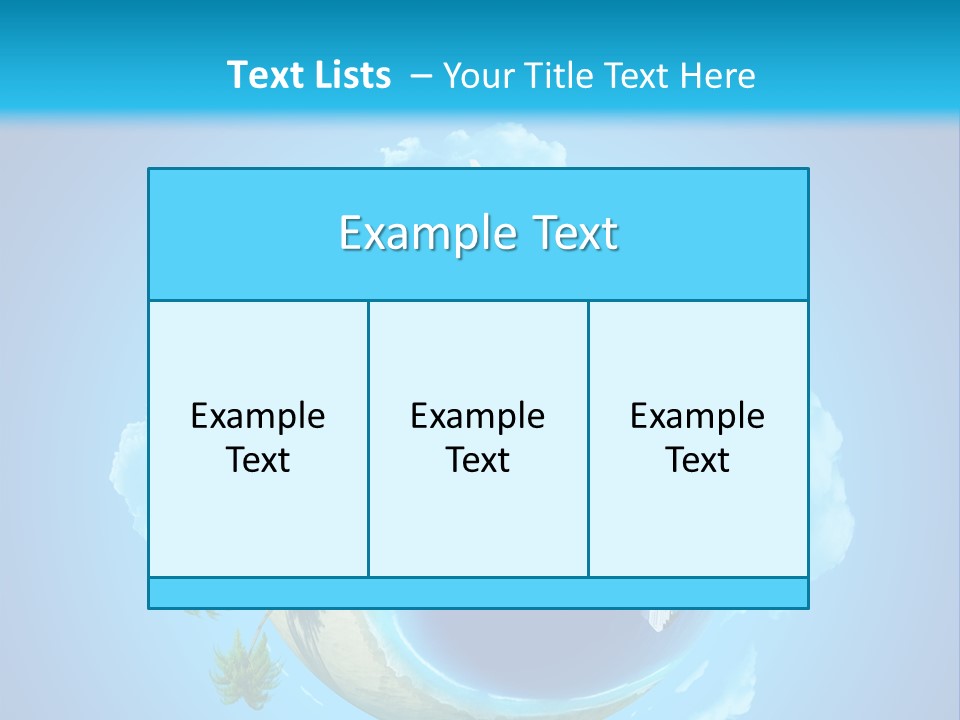 Skyscraper Seascape Empty PowerPoint Template
