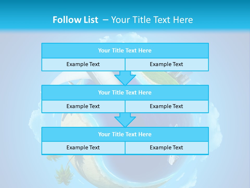 Skyscraper Seascape Empty PowerPoint Template